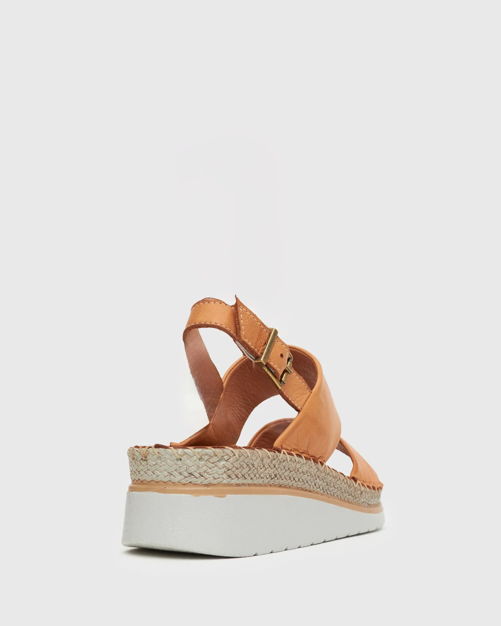 ANDY Leather Slingback Wedge Espadrilles