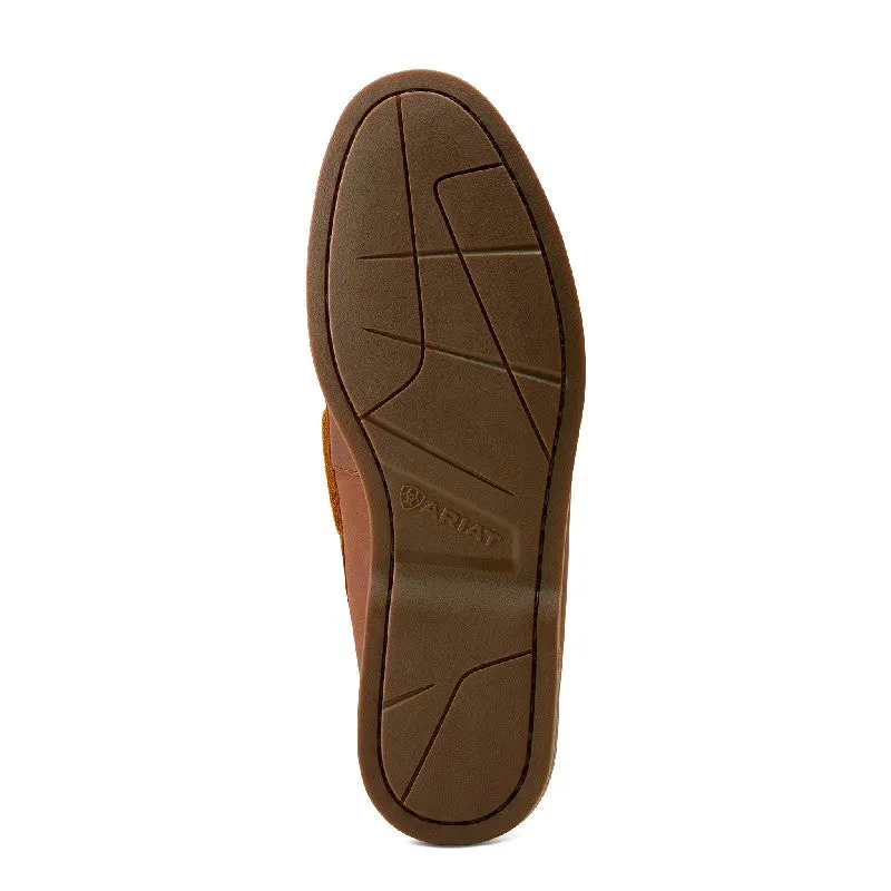 Ariat Antigua Mens Deck Shoe - Bridle Brown