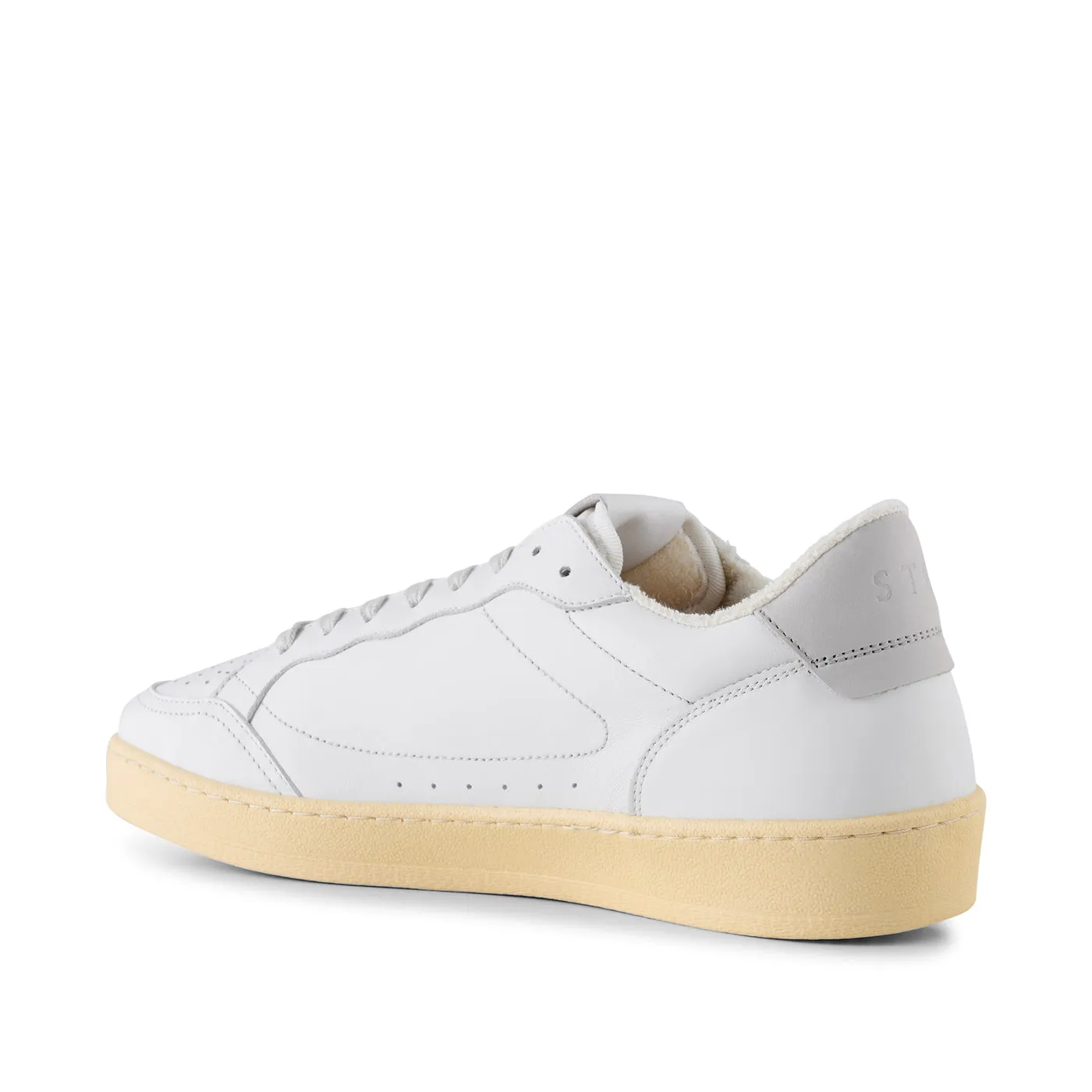 Babtiste sneaker leather - WHITE / WHITE