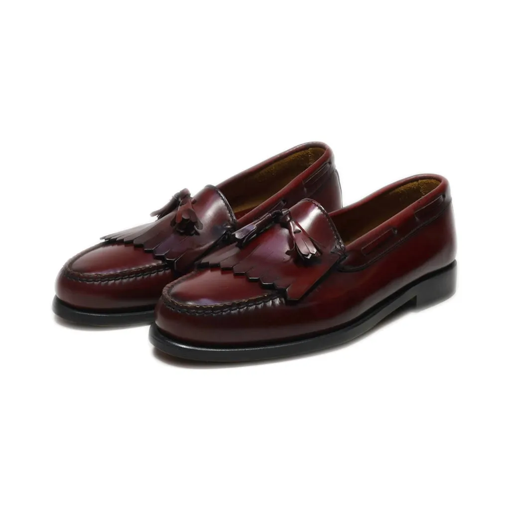 Bass Weejuns Loafers Leather Maroon Colour For Men