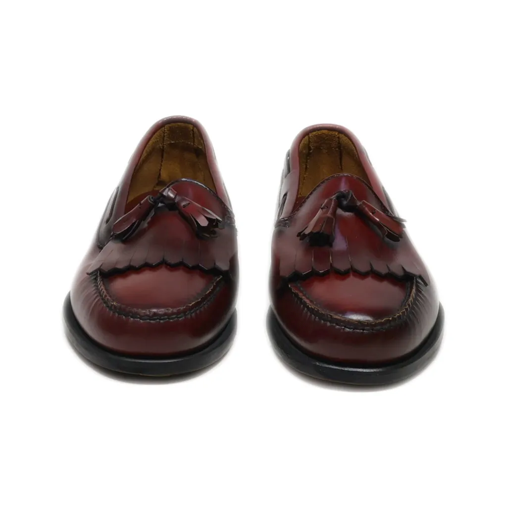 Bass Weejuns Loafers Leather Maroon Colour For Men