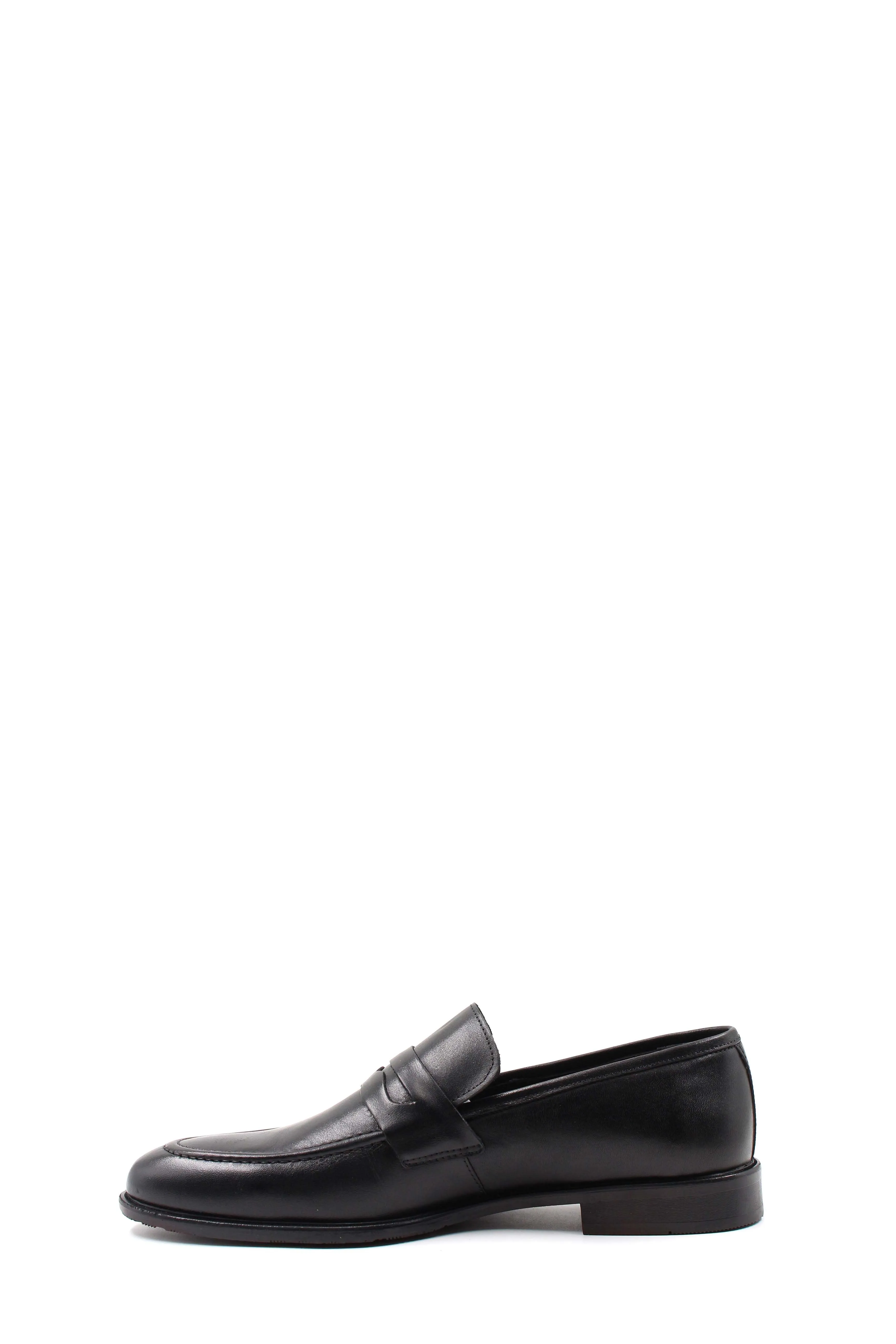 Black Leather Penny Loafers Wessi