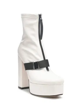 Boomer Chunky High Block Heel Boots