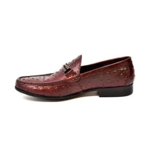 British Walkers Capitan Men's Bordeaux Red Leather Loafers