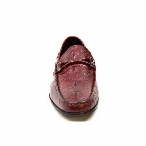 British Walkers Capitan Men's Bordeaux Red Leather Loafers