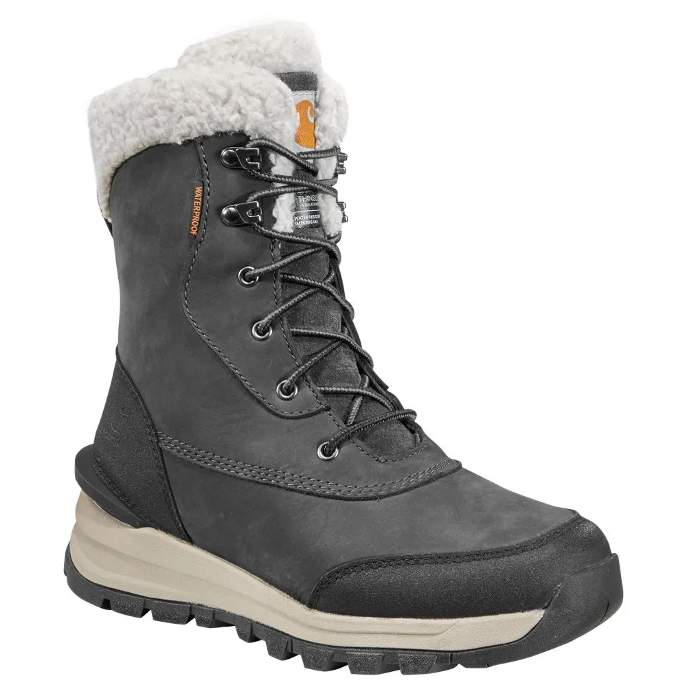 Carhartt FH8029-W 6M Pellston Insulated Waterproof Winter Boots for Ladies - Dark Grey Nubuck - 6M