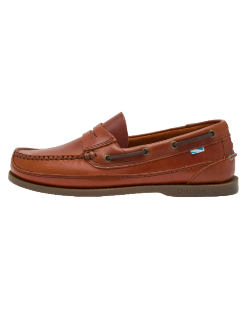 Chatham Mens Gaff II G2 Slip On Leather Boat Shoes