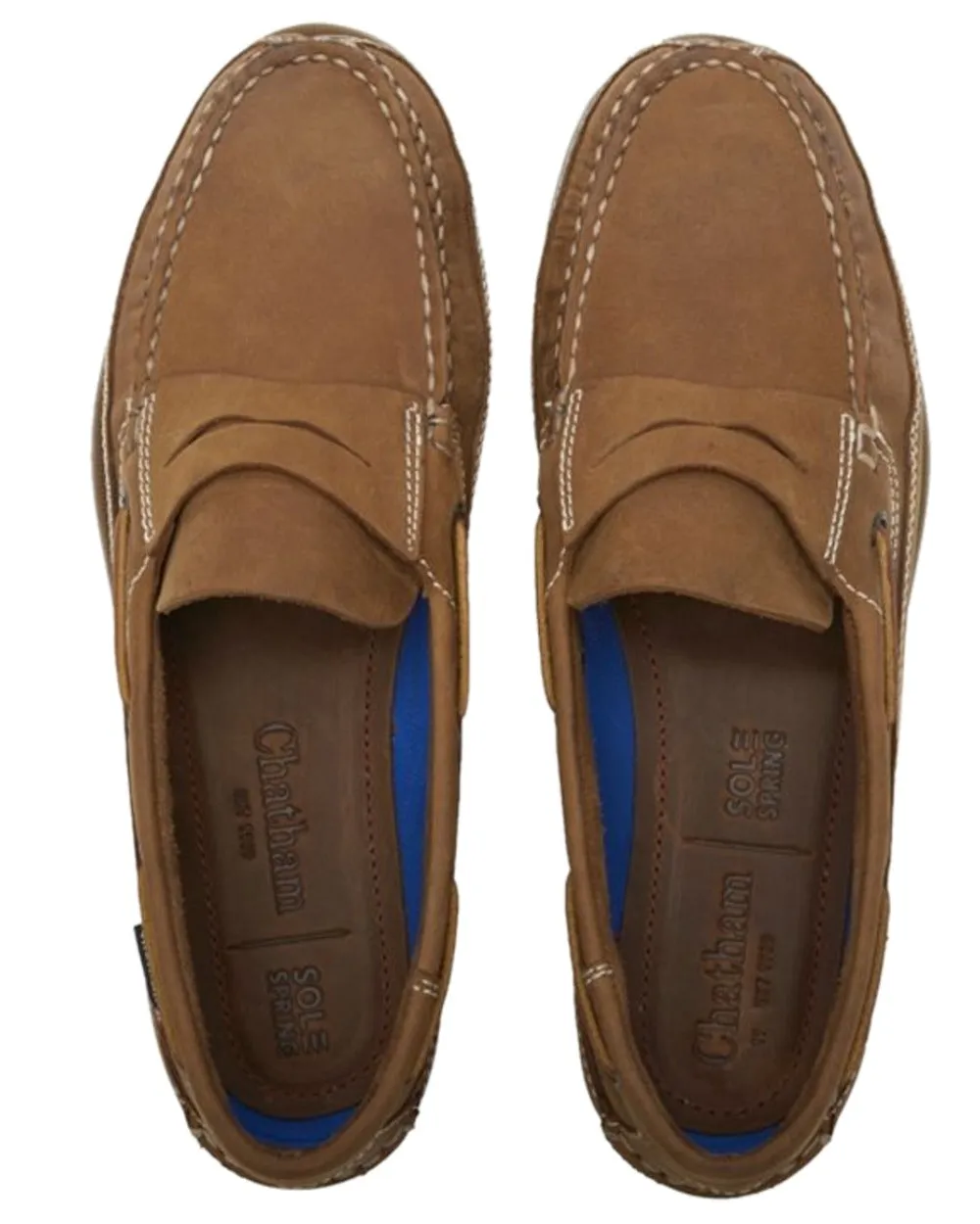 Chatham Mens Gaff II G2 Slip On Leather Boat Shoes