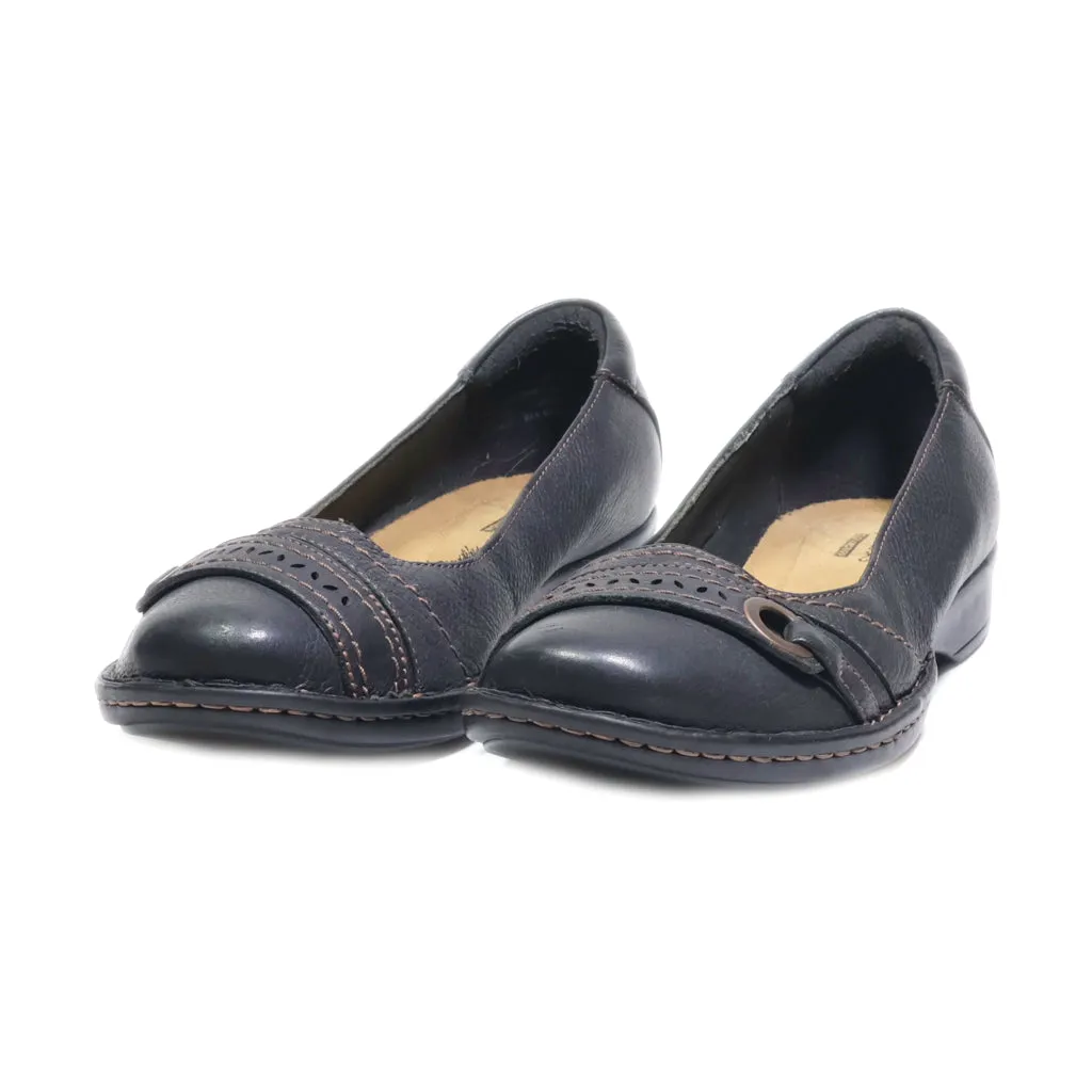 Clarks Espadrilles Leather Black Colour For Women