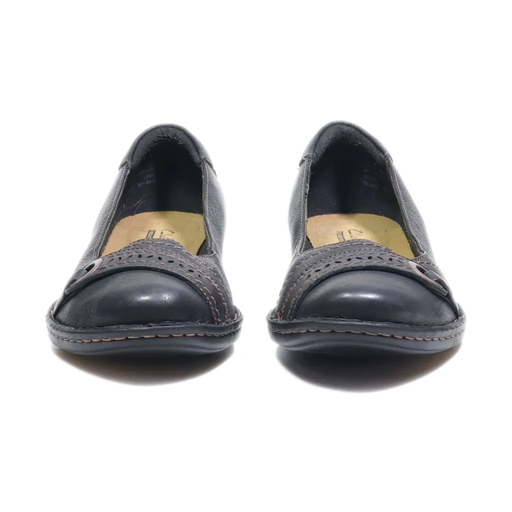 Clarks Espadrilles Leather Black Colour For Women