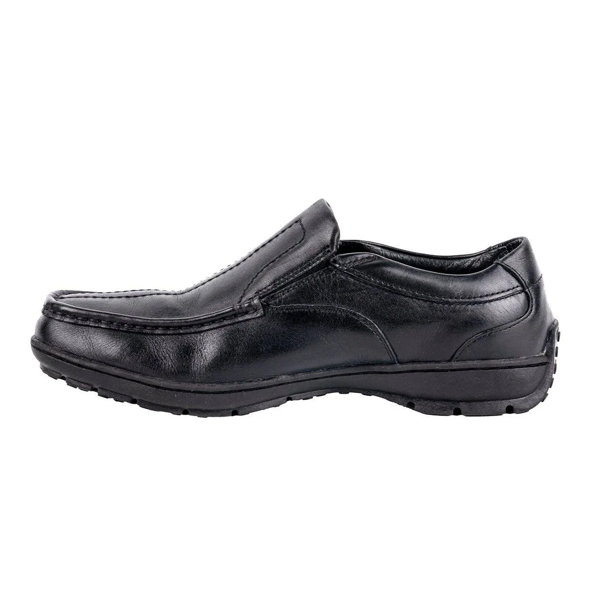 Clarks On Formal Slip Ons Leather Black Colour For Men