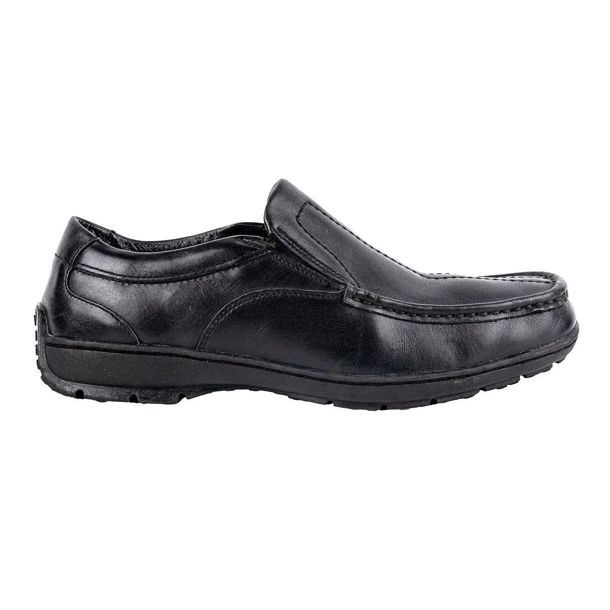 Clarks On Formal Slip Ons Leather Black Colour For Men