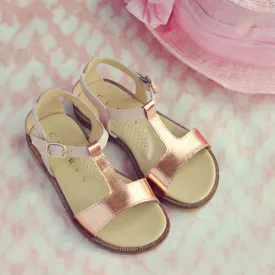 Clarys Girls Blush Pink & Bright Magnesium Sandal