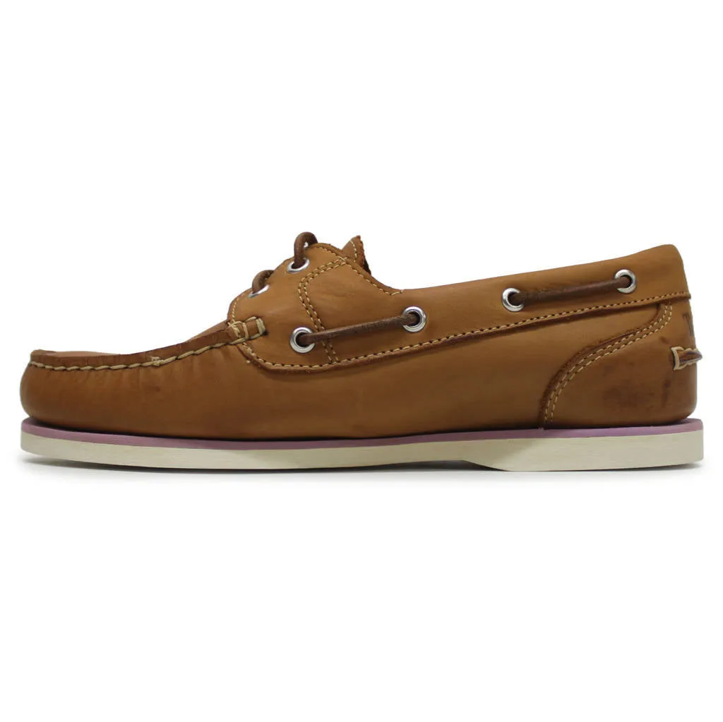 Classic Boat Full Grain Leather Women's Boat Shoes