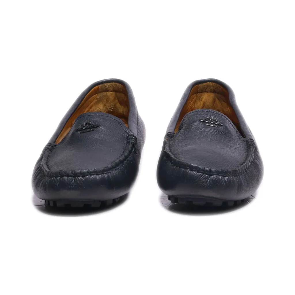 Coach Driver Loafers Leather Black Colour For Women