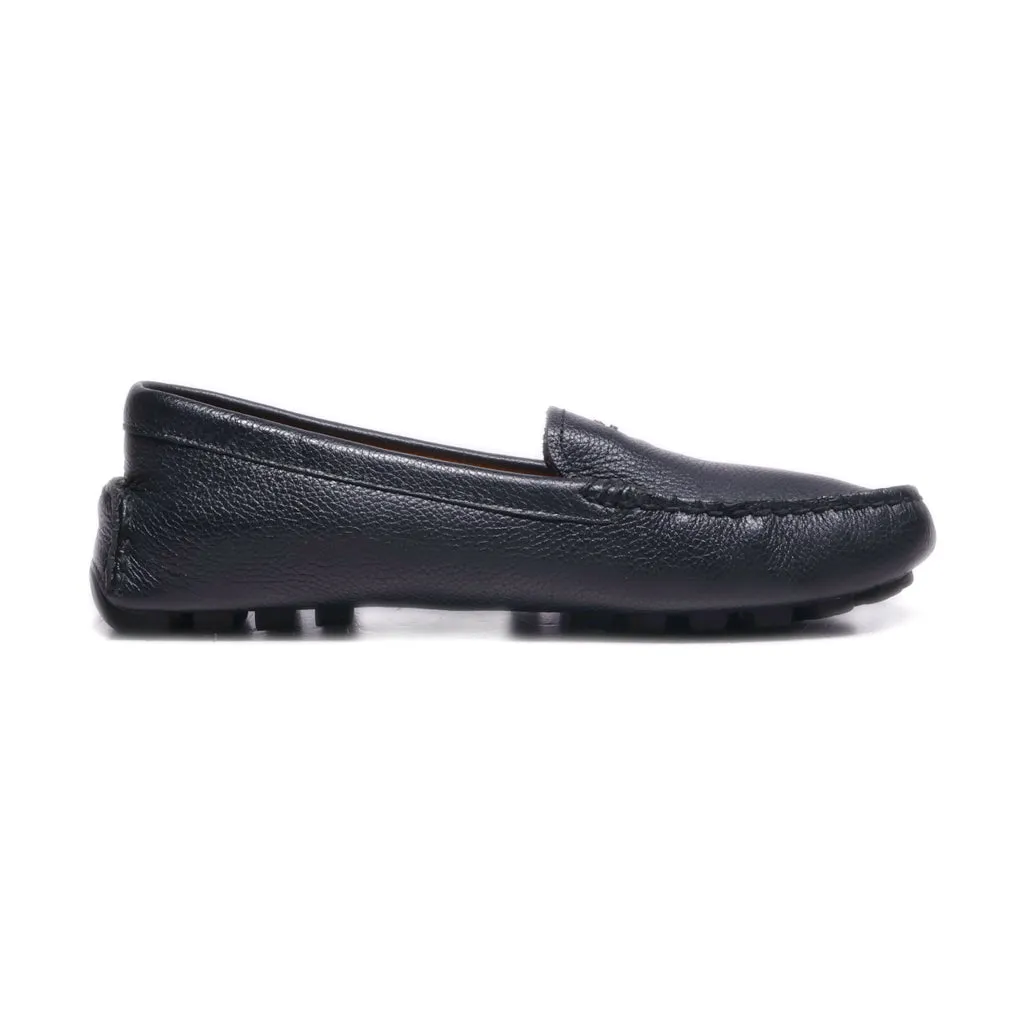 Coach Driver Loafers Leather Black Colour For Women