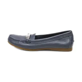 Coach New York Loafers Leather Blue Colour For Women