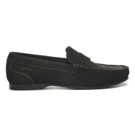 Dark Brown Byron Suede Loafers