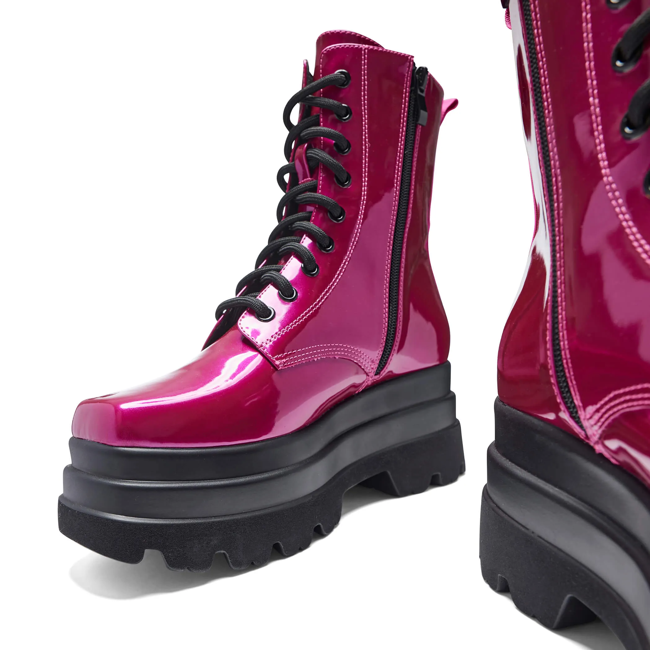 Deathwatch Trident Platform Boots - Candy Pink