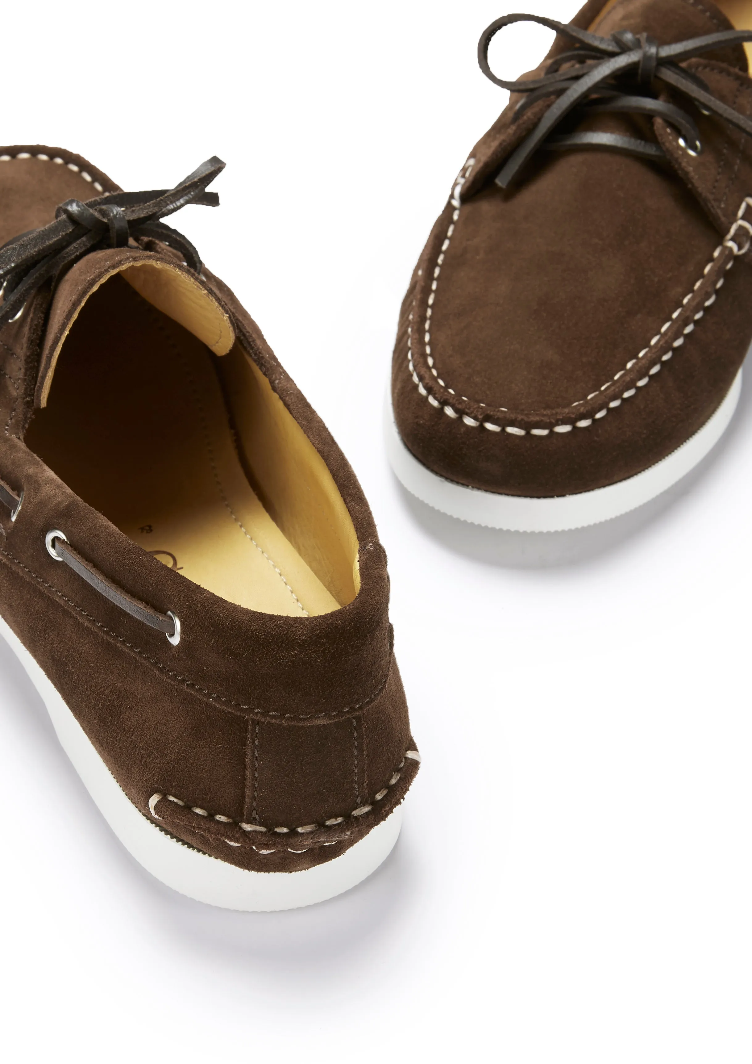 Deck Shoes, brown suede