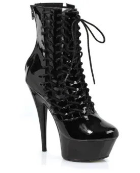 Ellie Shoes Milla 6" Heel Ankle Boots W-inner Zipper Black Seven