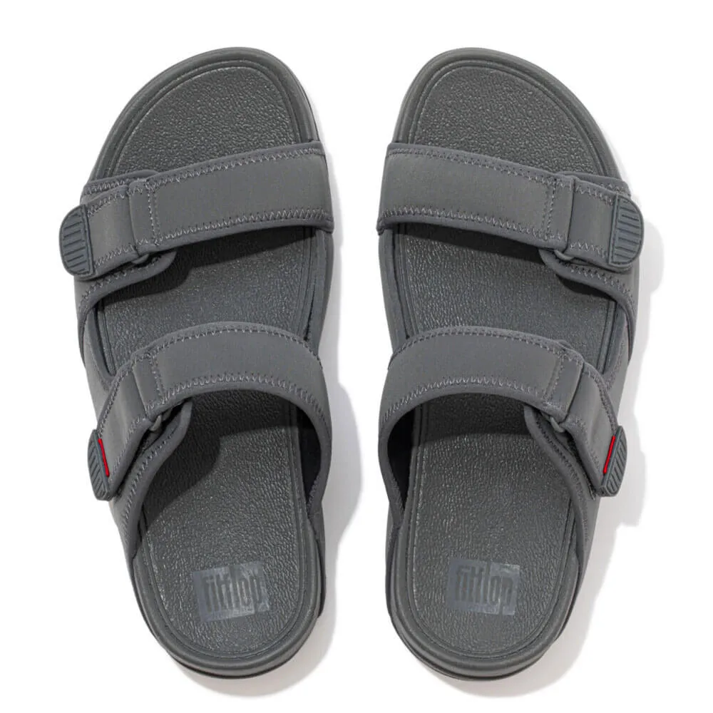 FitFlop Men's Gogh Moc Slide Sandals - Pewter Grey