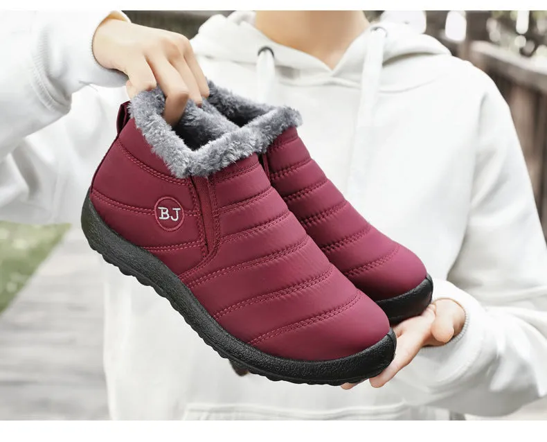 Fleece-Warm Casual Couples Cotton Boots - King Stone Brothers and Co™️