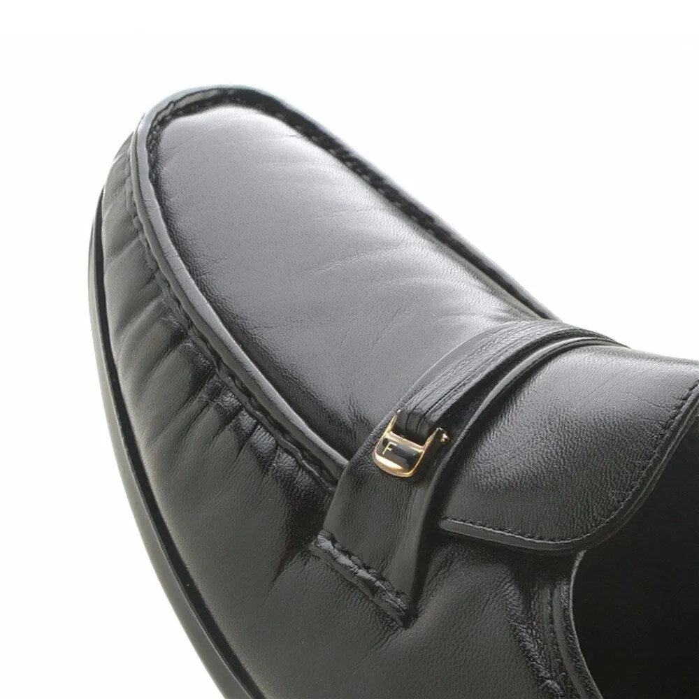 Florsheim Riva Black Moc Toe Bit Loafer