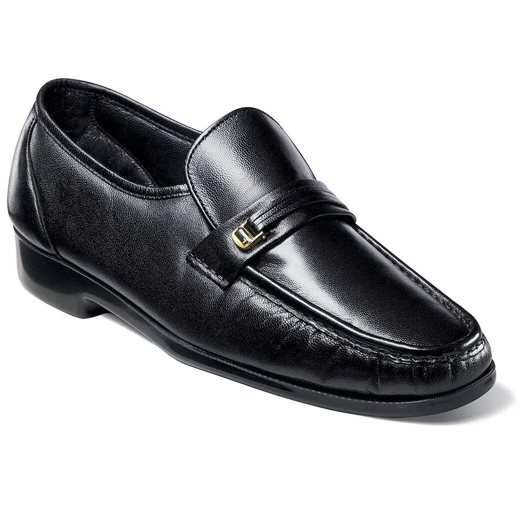 Florsheim Riva Black Moc Toe Bit Loafer