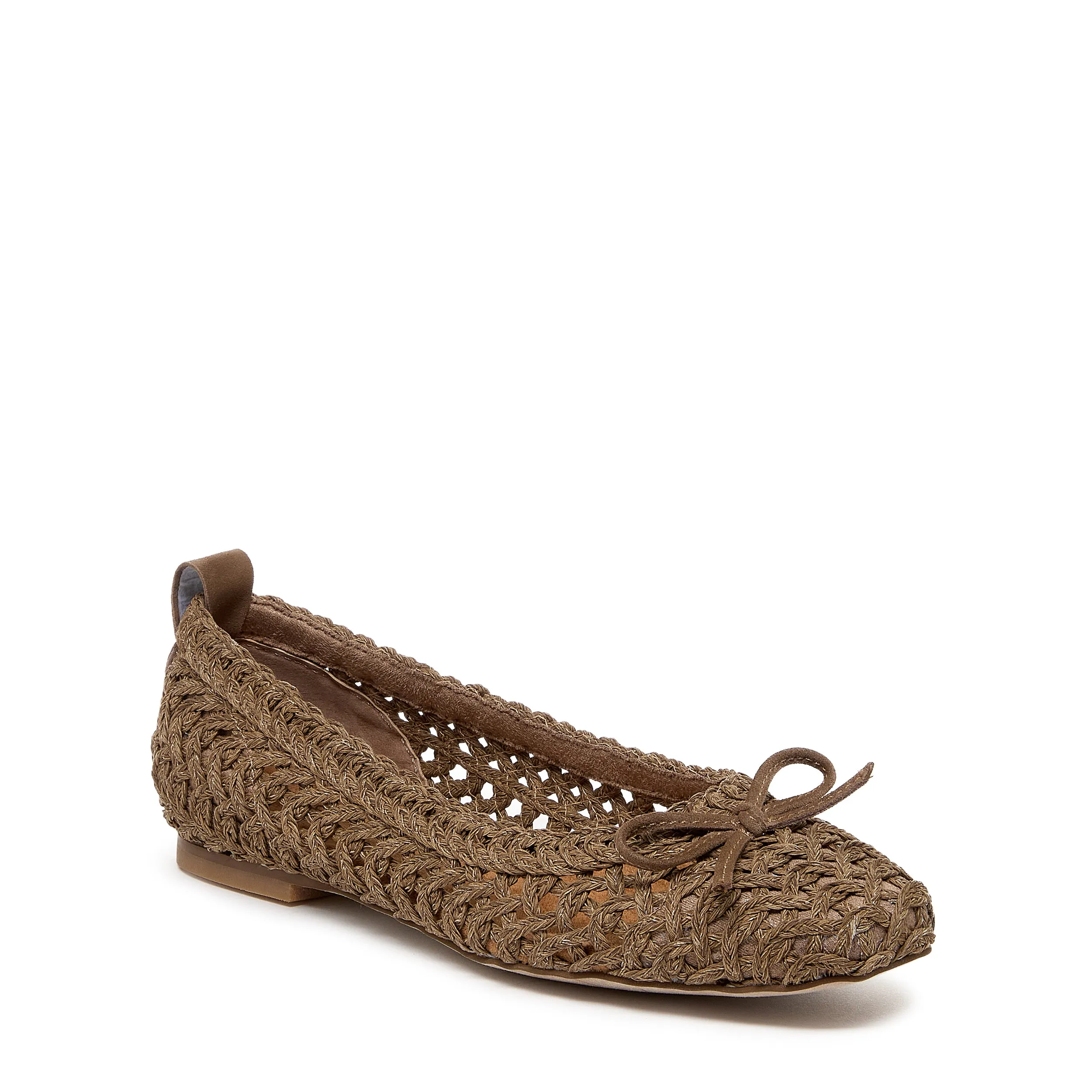 Frankie Armadillo Crochet Ballet Flats