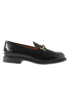 Gomma Embellished Glossed-leather Loafers