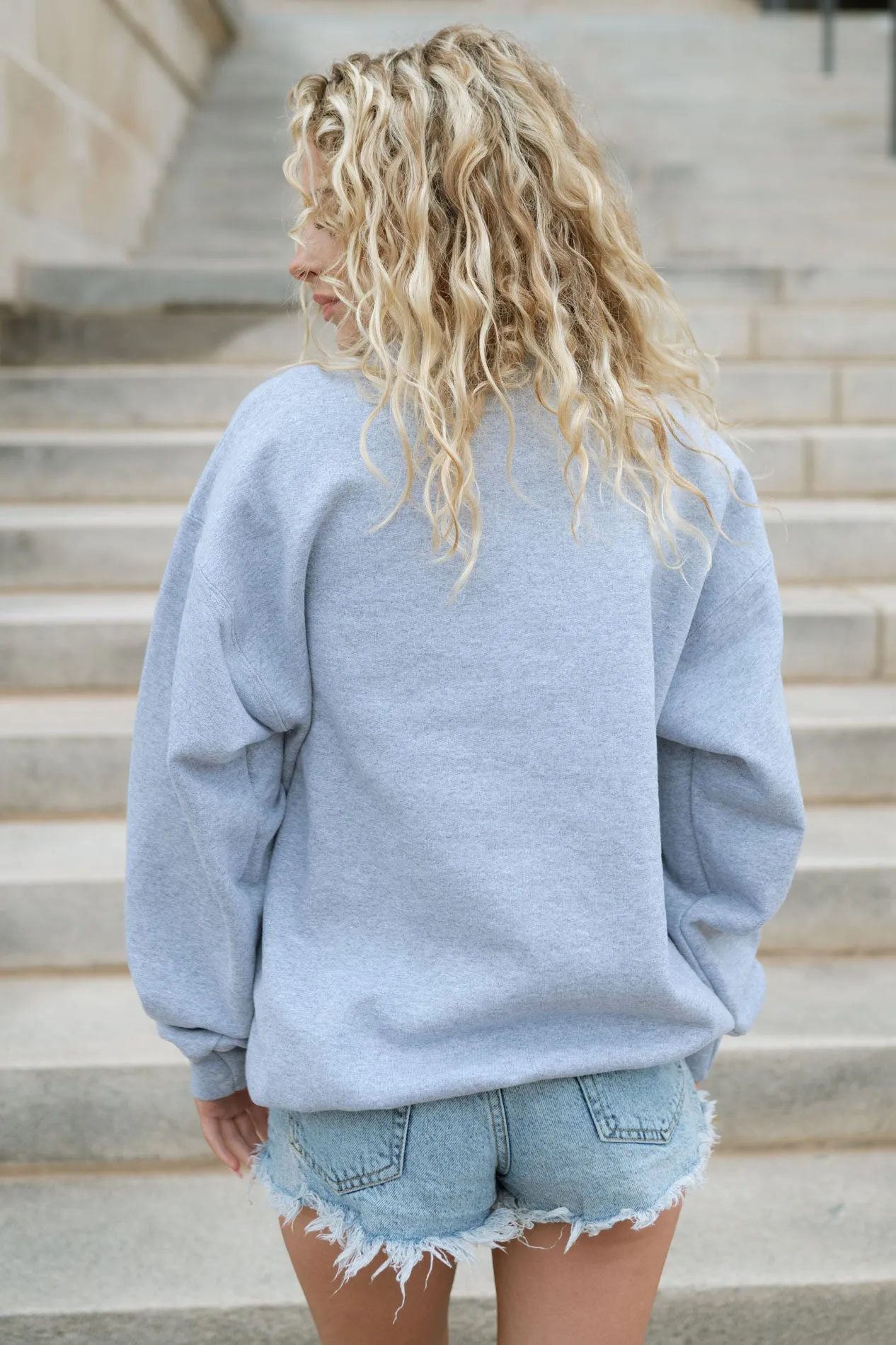 Gray OSU Chenille Sweatshirt