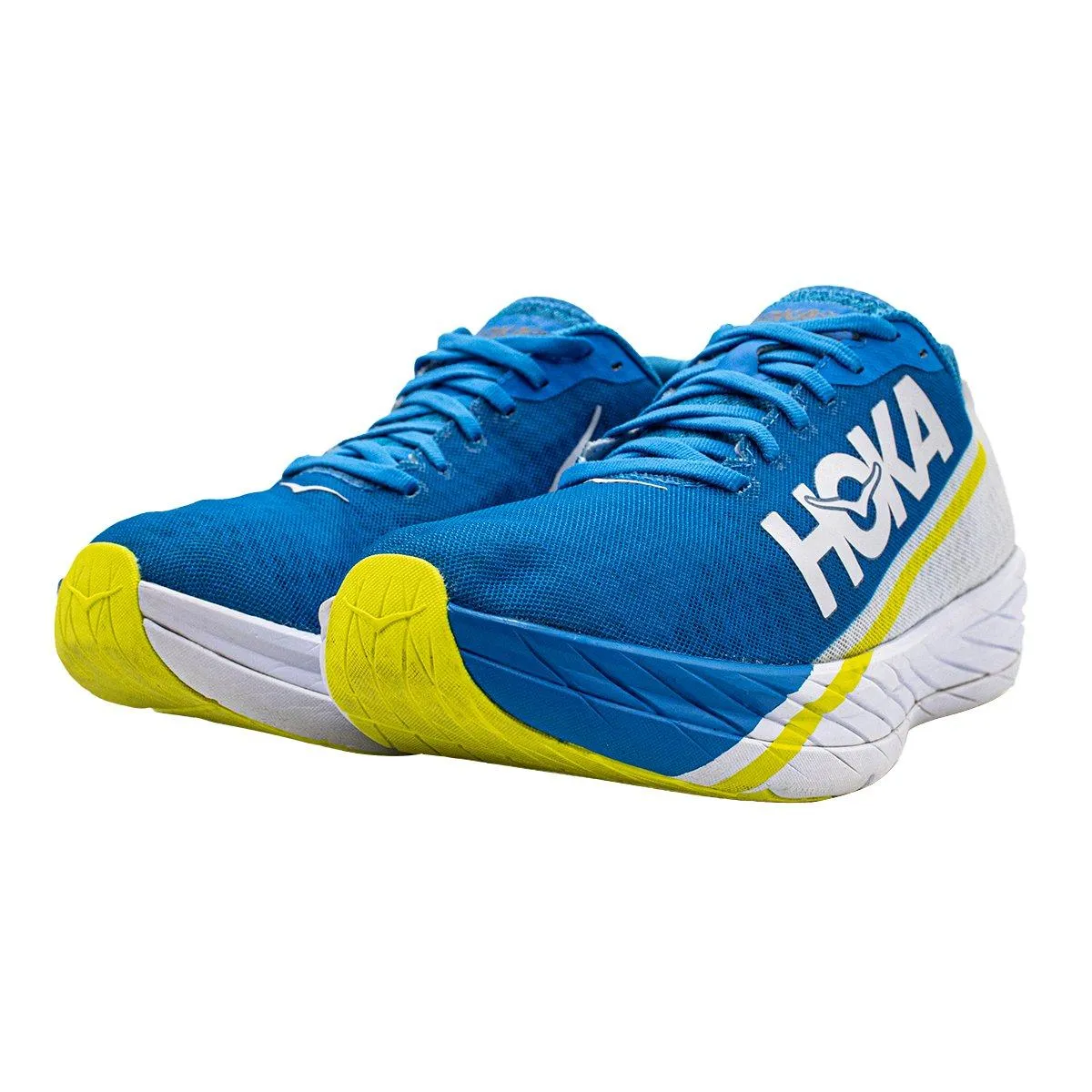 Hoka Rocket X Running Sport Shoes Mesh Fabric Blue Colour For Men