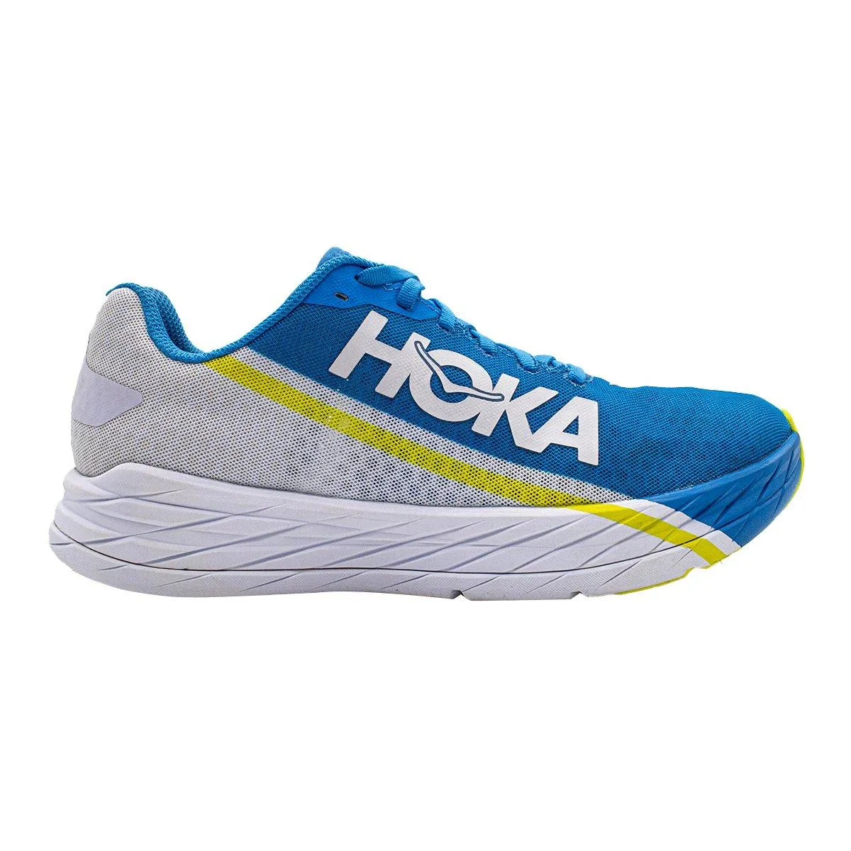 Hoka Rocket X Running Sport Shoes Mesh Fabric Blue Colour For Men