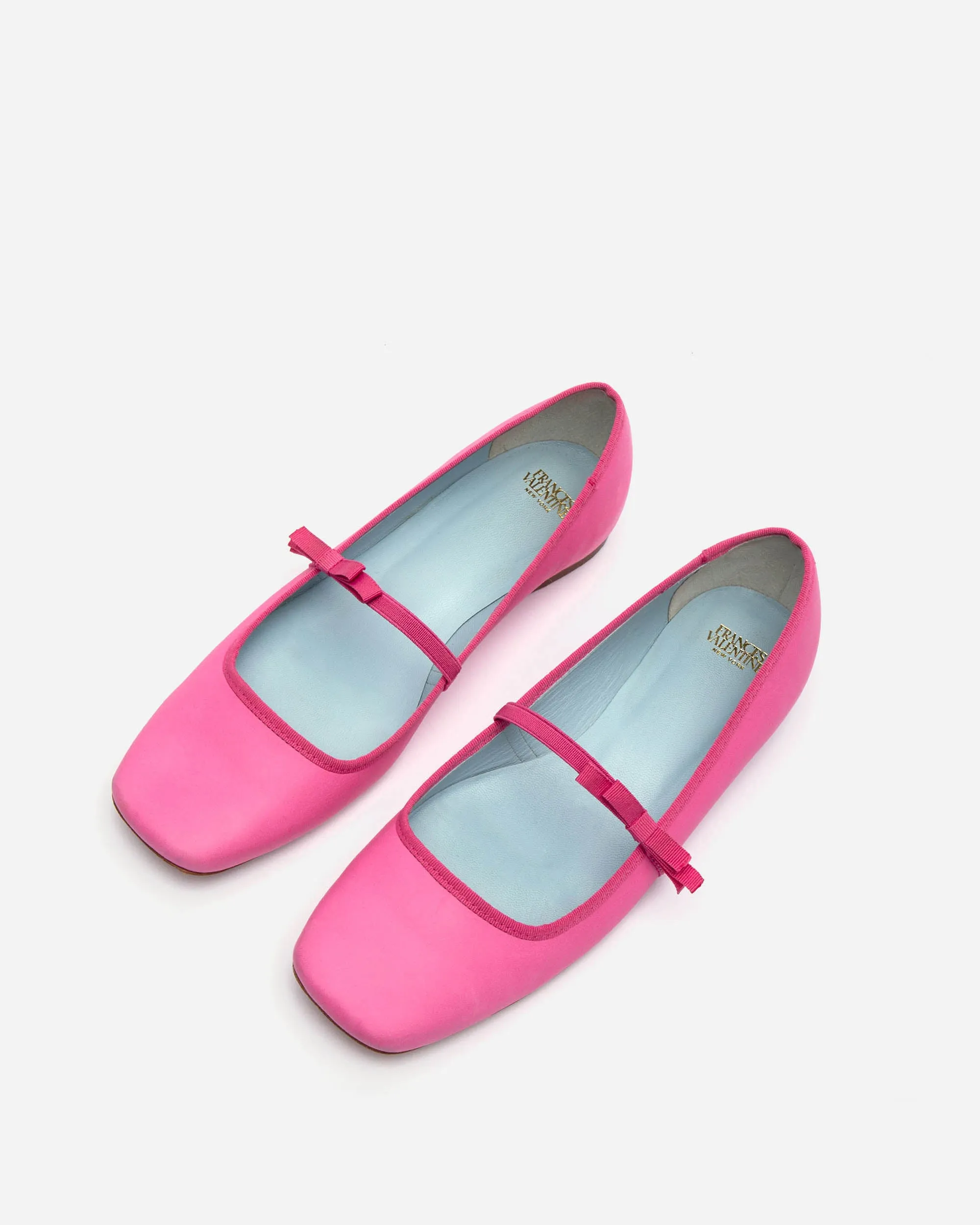 Jude Mary Jane Leather Flat Pink