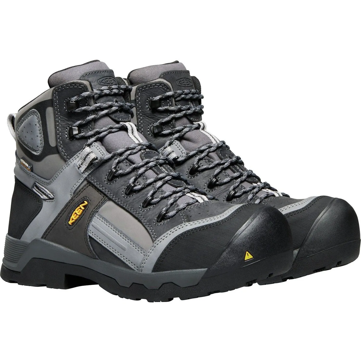 Keen Utility Men's Davenport 6" Mid Comp Toe Ins WP Work Boot Gray - 1017804