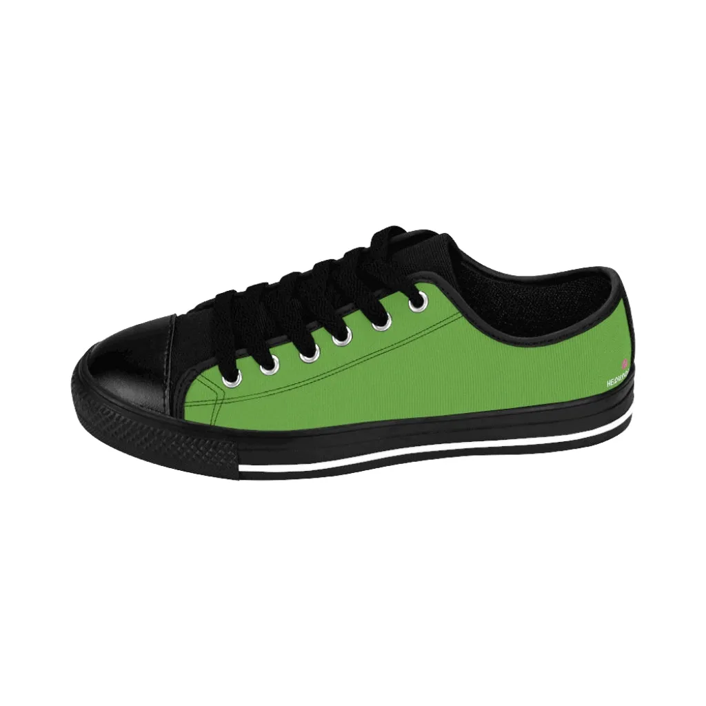 Light Green Color Women's Sneakers, Lightweight Low Tops Tennis Running Casual Shoes For Women