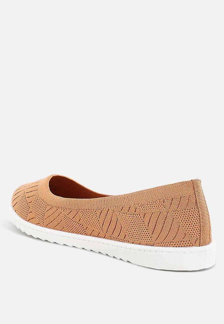 Lubna Knitted Flat Ballet Flats