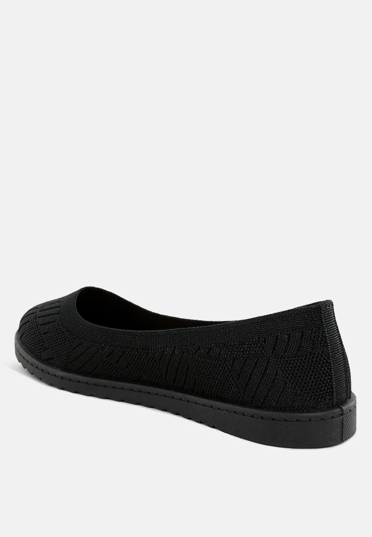 Lubna Knitted Flat Ballet Flats