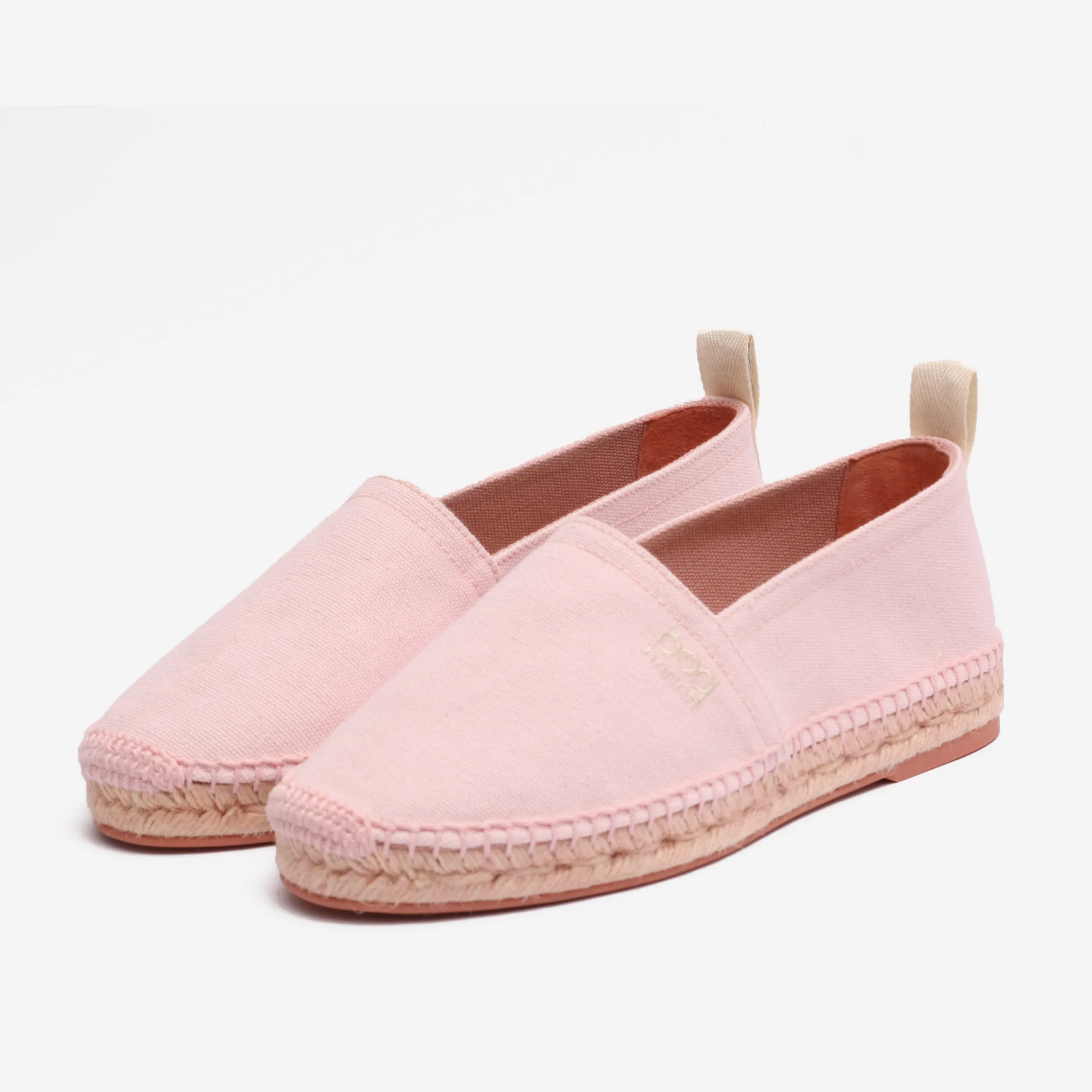 Luxury Espadrilles Women Lemán Canva Crystal Pink