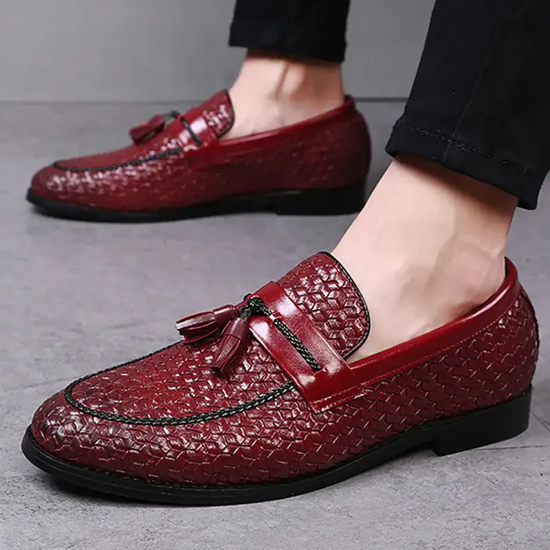 Luxury Italian Style Tassel Leather Loafers