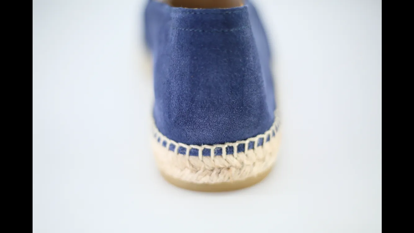 Men's Espadrilles Jonathan Navy Blue Genuine Leather