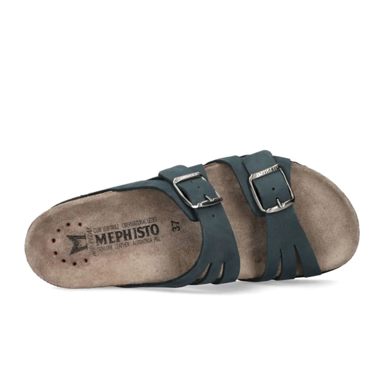 Mephisto Helisa Slide Sandal (Women) - Navy Sandalbuck