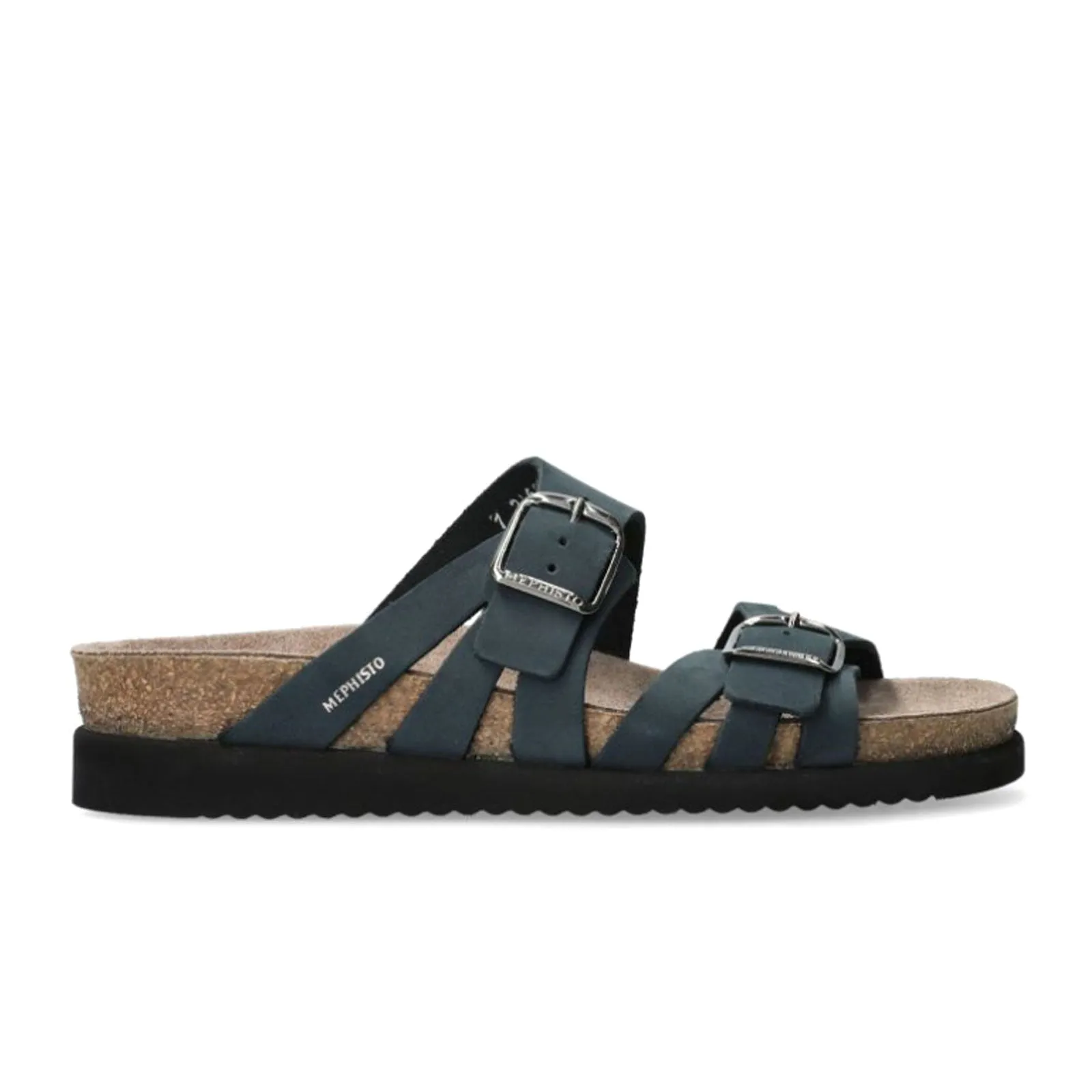 Mephisto Helisa Slide Sandal (Women) - Navy Sandalbuck