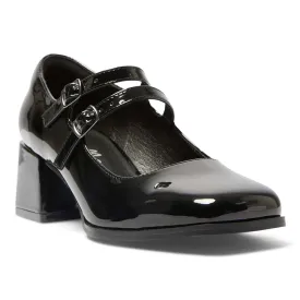 Metro Heel in Black Patent