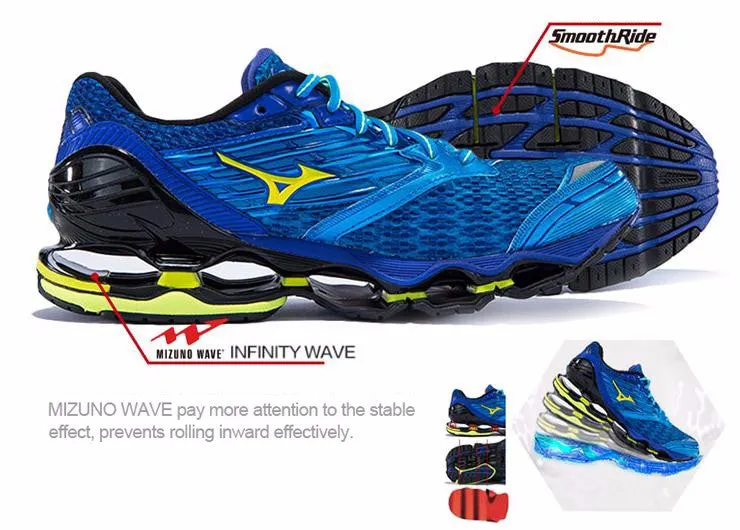 MIZUNO Men Wave PROPHECY 5 Breathable Light Weight Cushioning Jogging Running Shoes Sneakers Sport Shoes