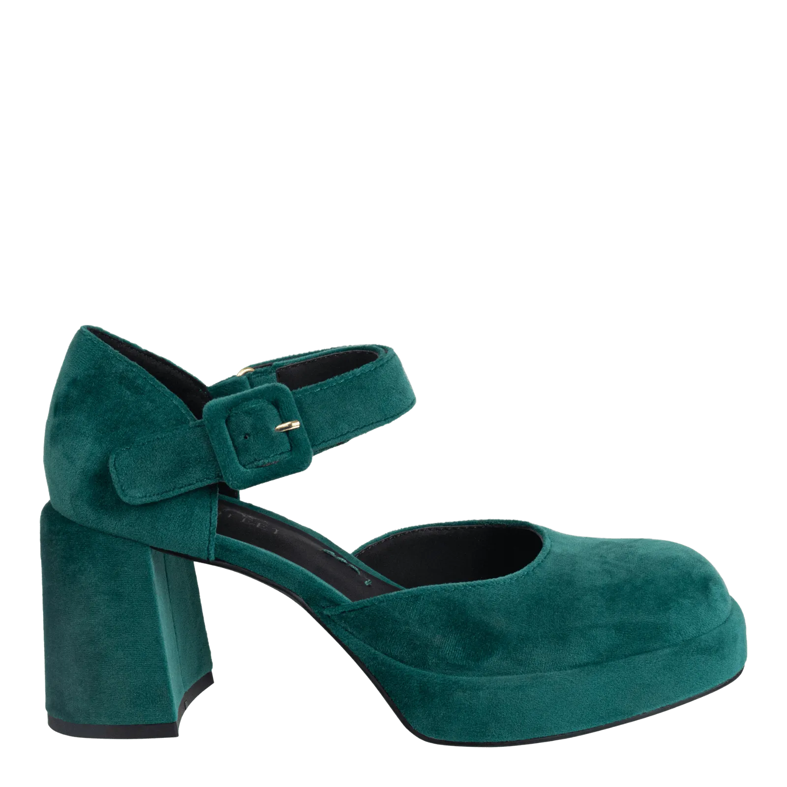 NAKED FEET - ESTONIA in EMERALD Heeled Clogs