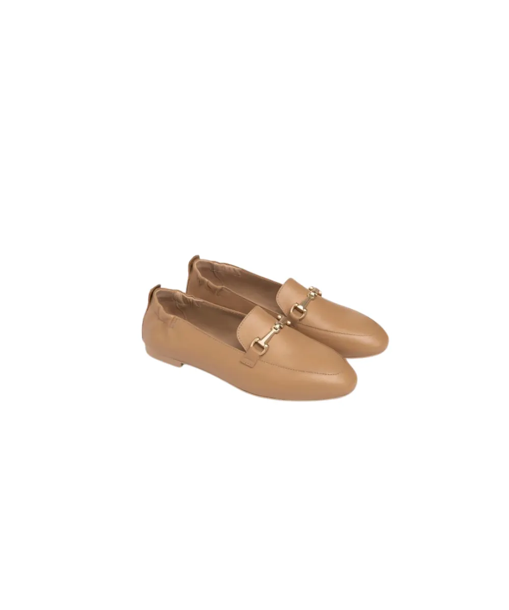 NERO GIARDINI WOMENS LEATHER LOAFERS