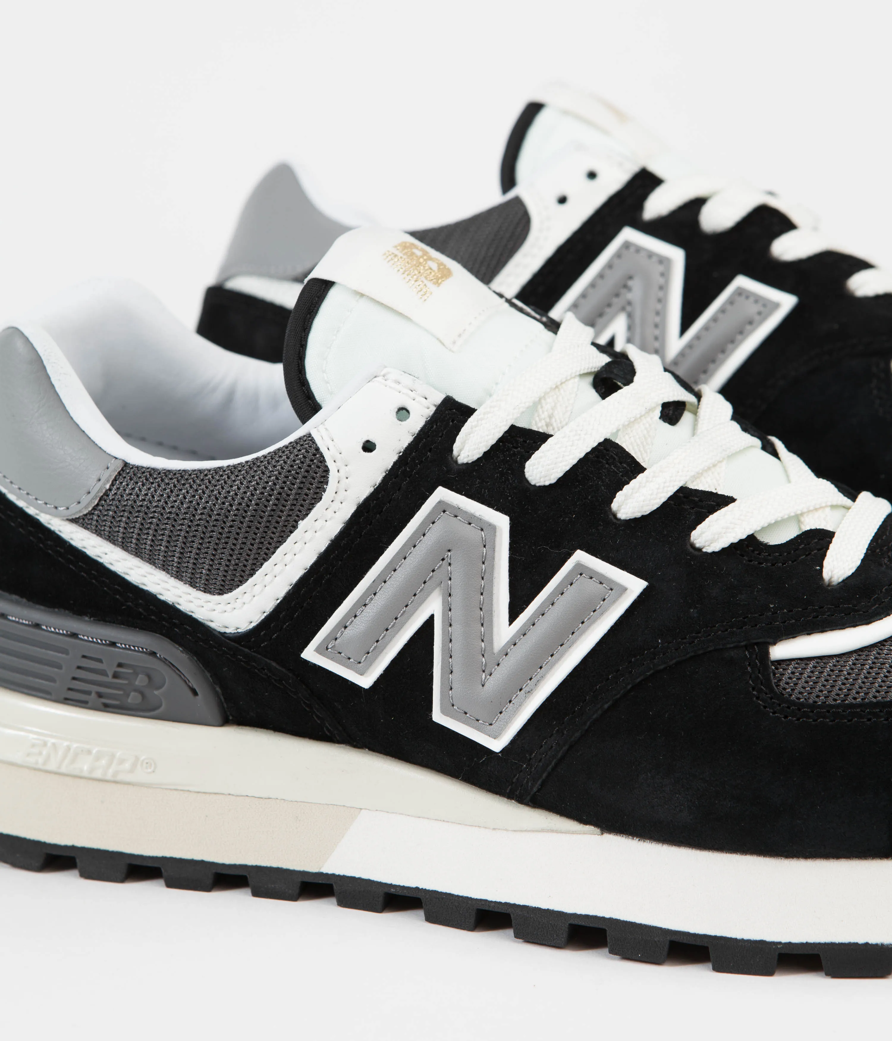 New Balance 574 Shoes - Black / Grey / White