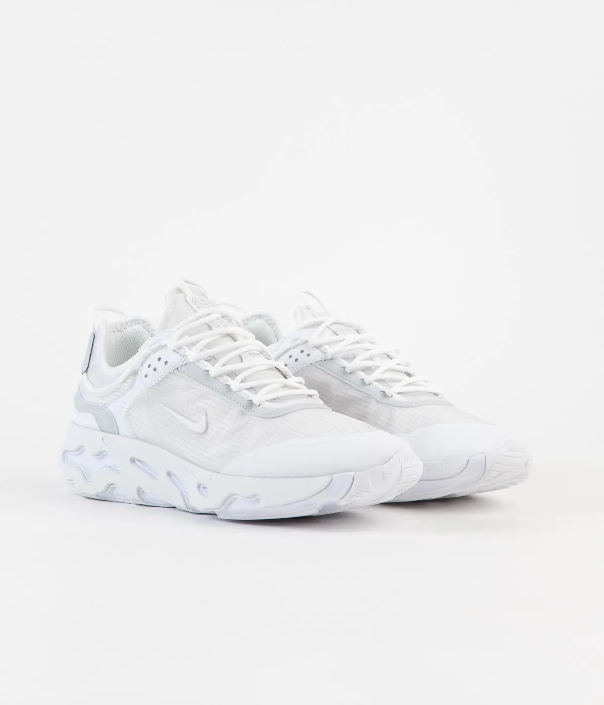 Nike React Live Shoes - White / White - Pure Platinum